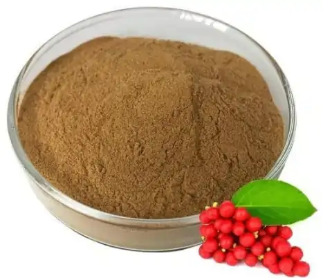 Small red berries grouped together